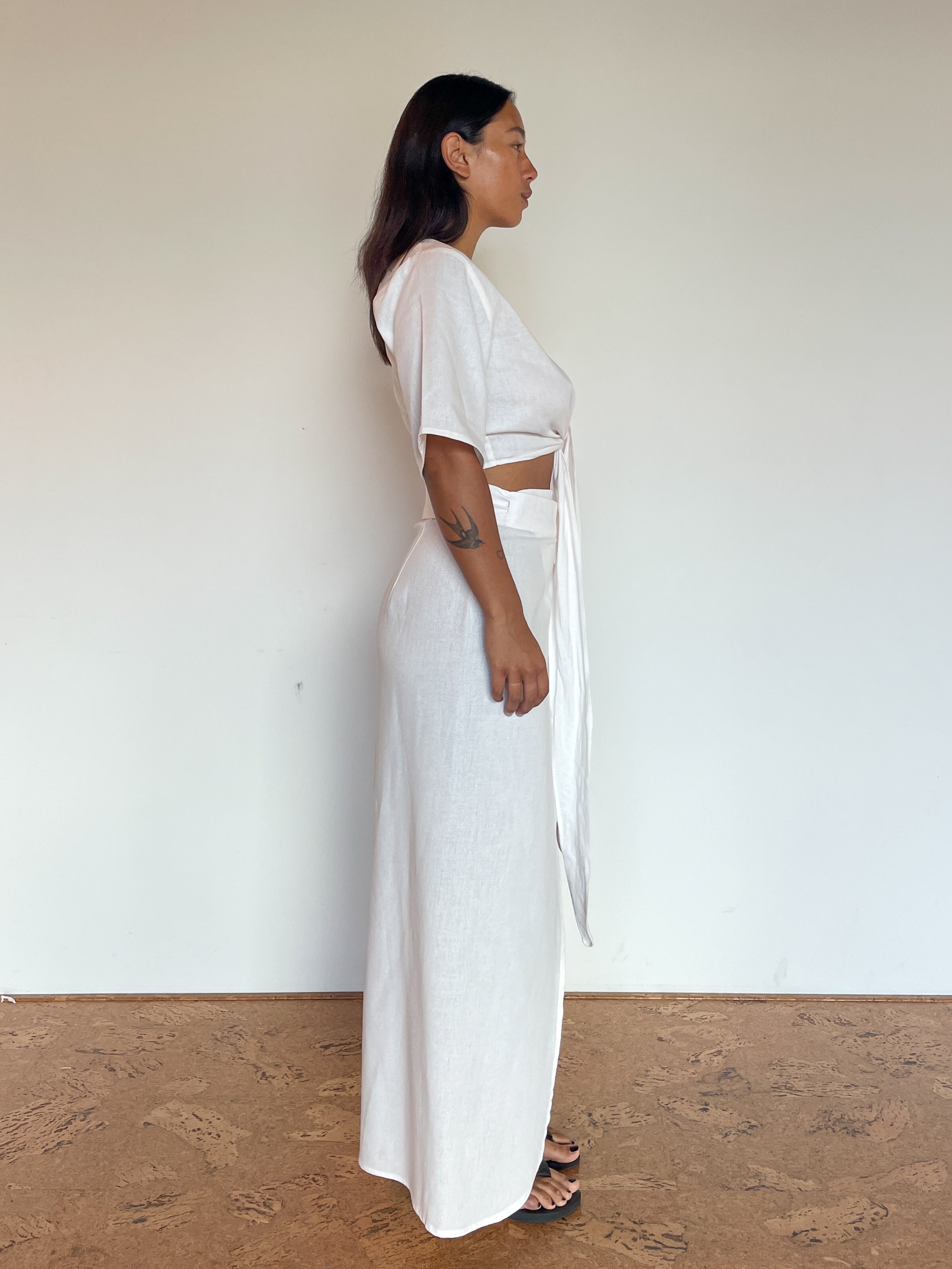 ultimate maxi skirt | white