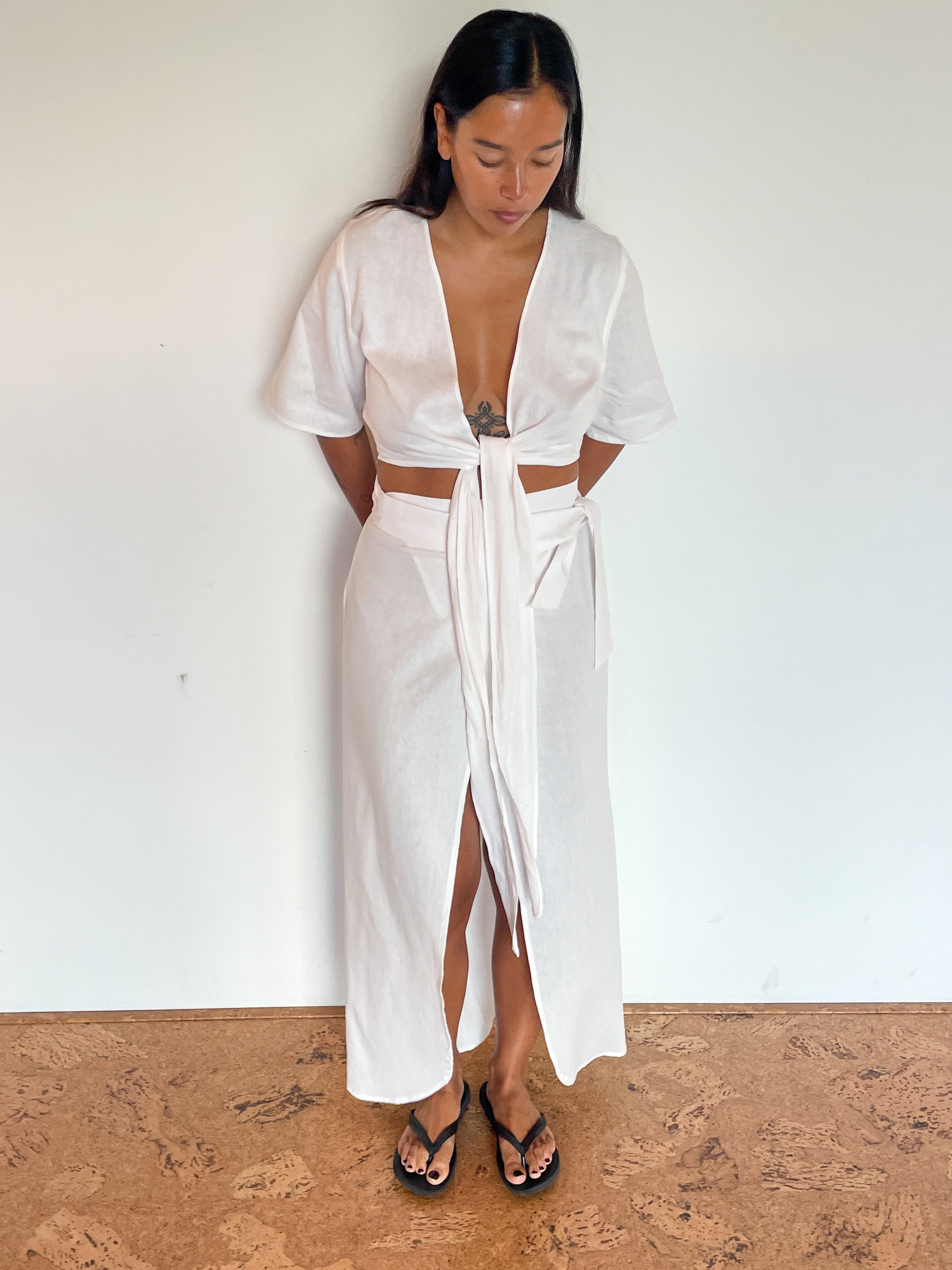 ultimate maxi skirt | white