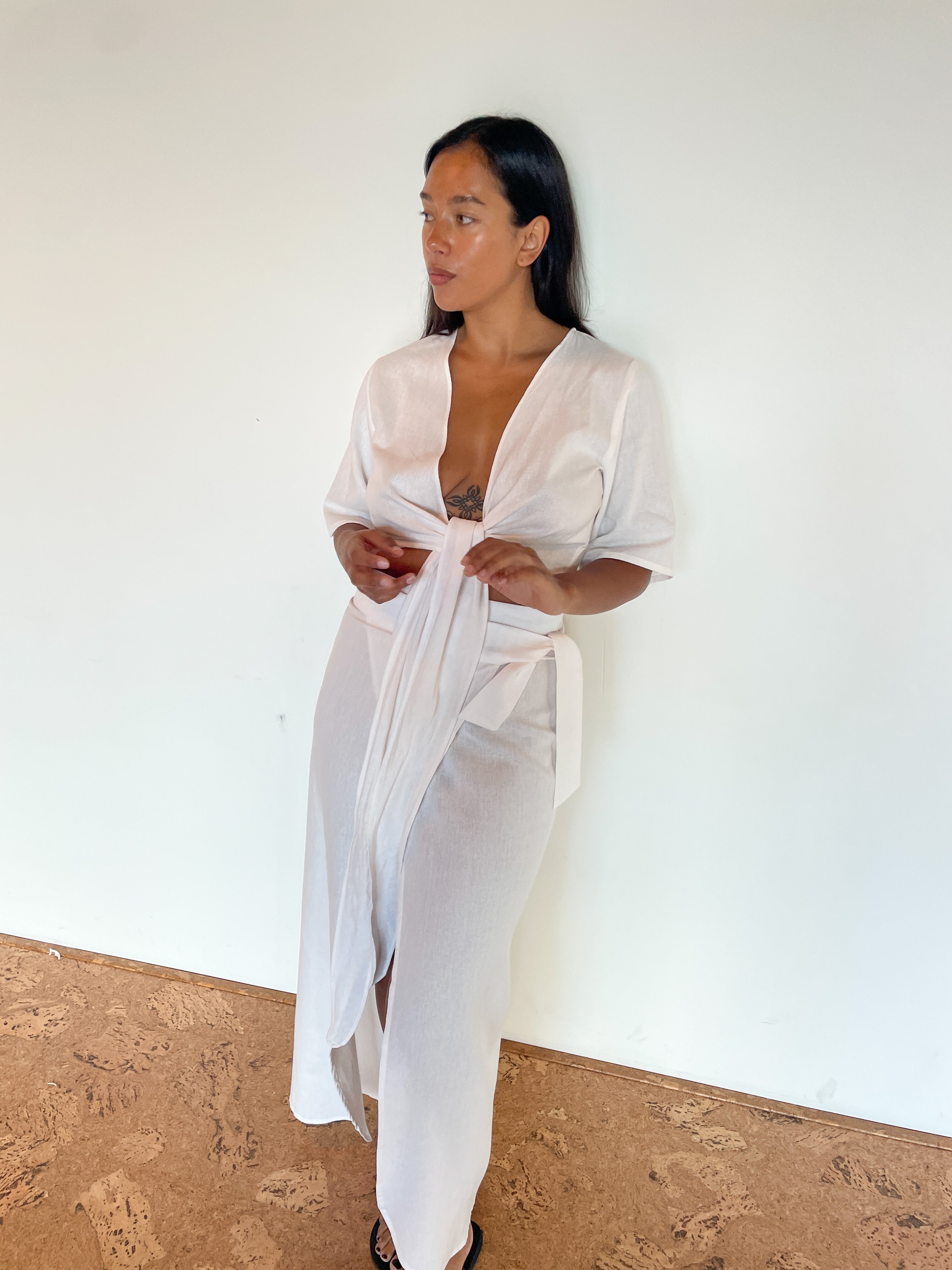 ultimate maxi skirt | white