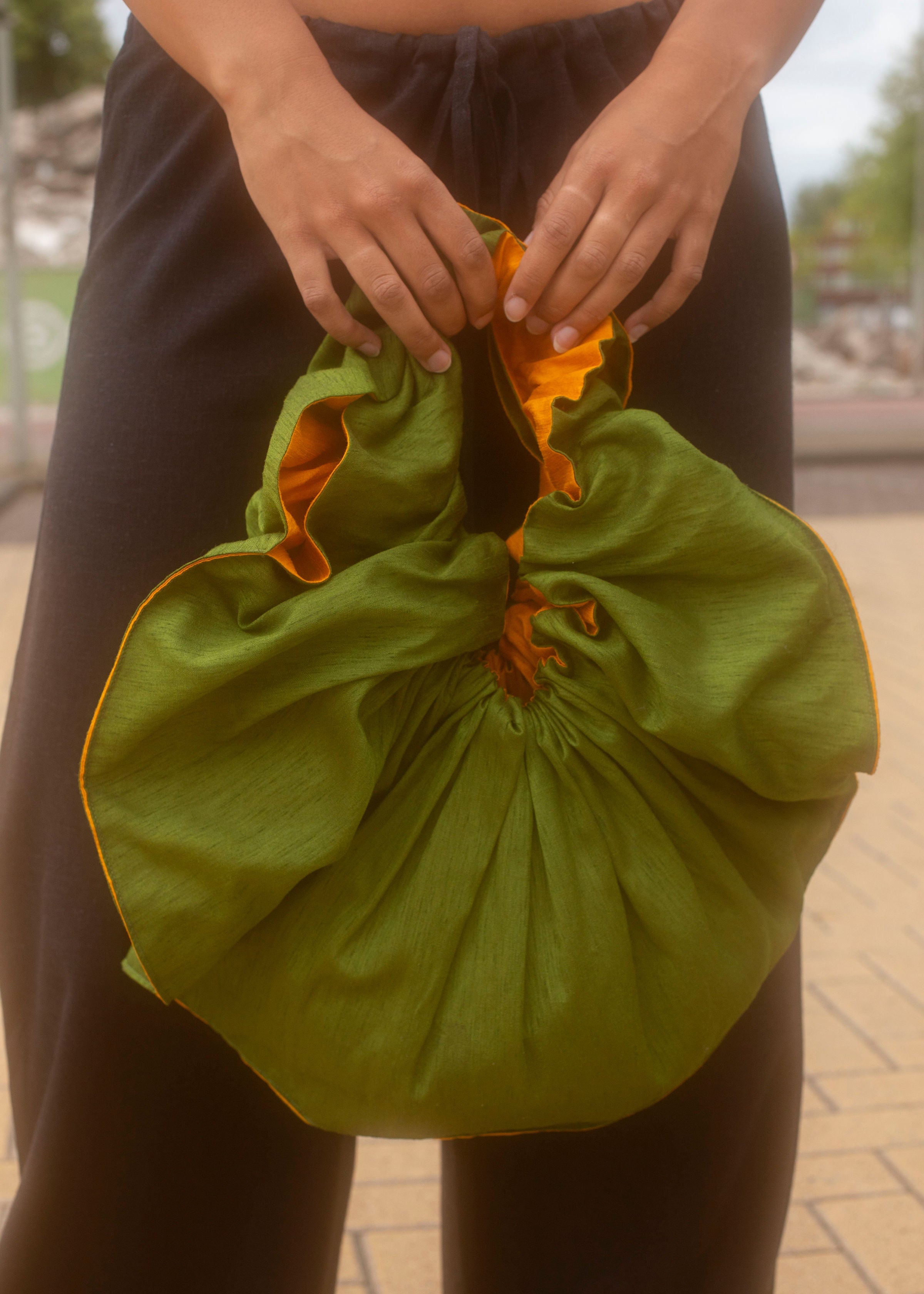 scrunchie bag | large
