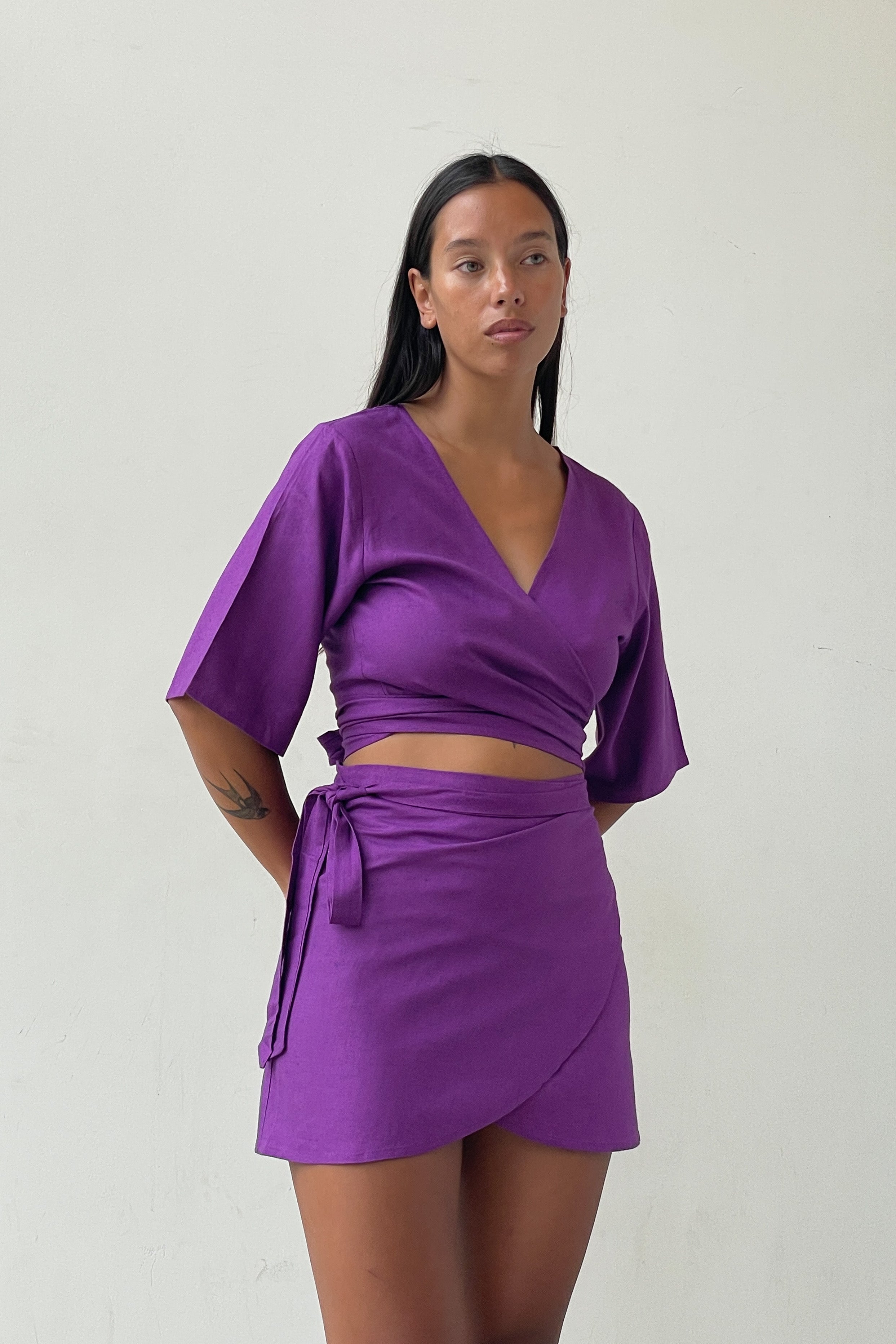 ultimate wrap skirt | ultra violet | last pieces
