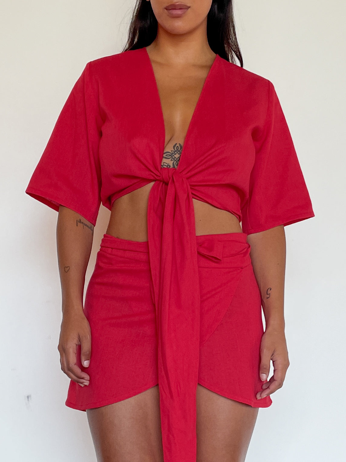 ultimate wrap top | red