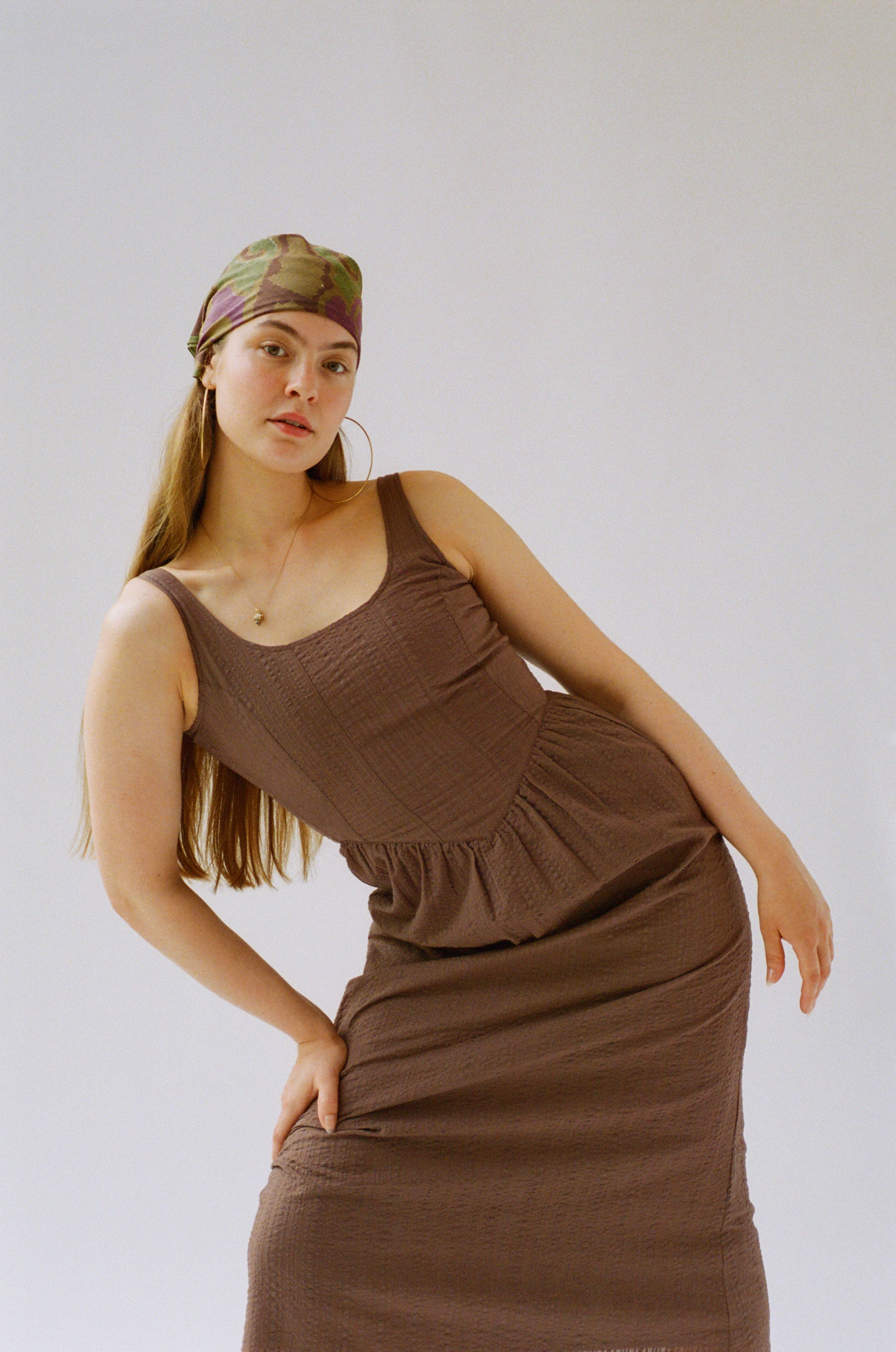 Saturday Love Midi Dress - Chocolate
