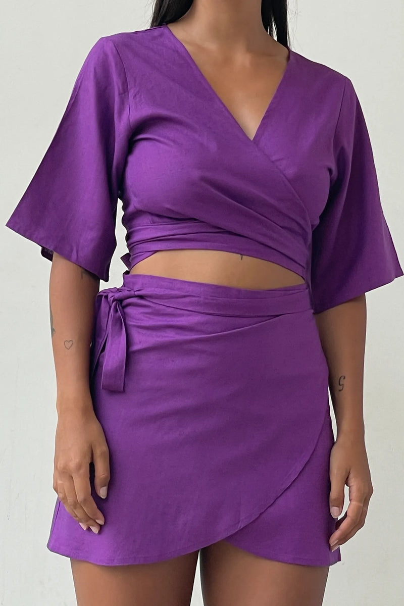 Ultimate Wrap Skirt | Ultra Violet
