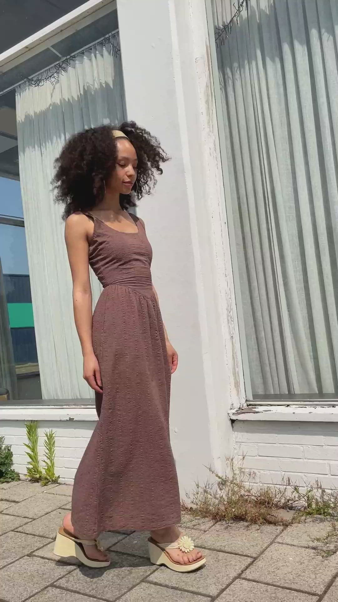 Saturday Love Midi Dress - Chocolate