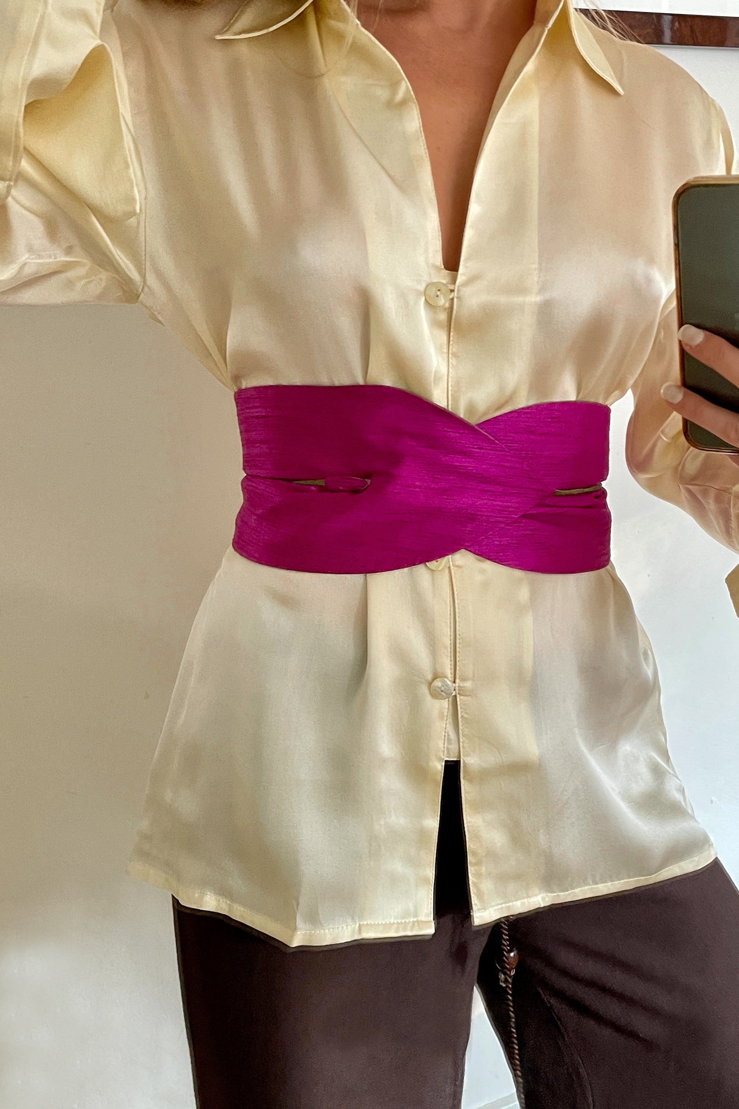 reversible belt top